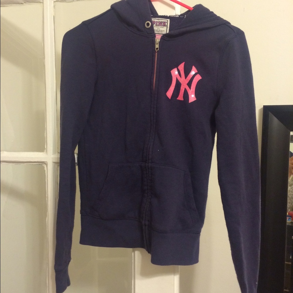 Yankees zip up sweatshirt by PINK
